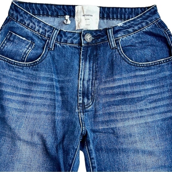 One Teaspoon Awesome Baggies High Waist Straight Leg Denim Jeans, Size 29 NWOT - Picture 7 of 15